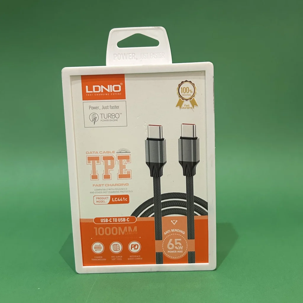 کابل شارژ  LDNIO 60W USB-C_USB_C